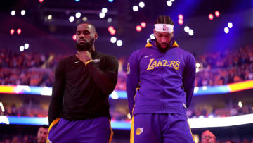 LeBron James, Anthony Davis, Los Angeles Lakers (Mandatory Credit: Cary Edmondson-USA TODAY Sports)