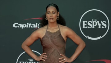 Jul 12, 2023; Los Angeles, CA, USA; Phoenix Mercury guard Skylar Diggins Smith arrives on the red carpet before the 2023 ESPYS at the Dolby Theatre. Mandatory Credit: Kirby Lee-USA TODAY Sports