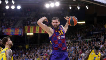 Nikola Mirotic during the match between FC Barcelona and Maccabi Tel Aviv, played at the Palau Blaugrana, corresponding to the week 10 of the Euroleague, on 22 November 2019, in Barcelona, Spain. -- (Photo by Urbanandsport/NurPhoto via Getty Images)
