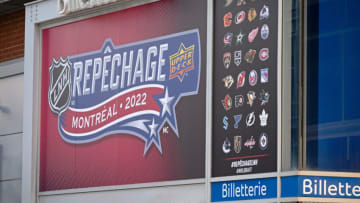 Jul 7, 2022; Montreal, Quebec, CANADA; A general view outside of Bell Centre before the first round of the 2022 NHL Draft. Mandatory Credit: Eric Bolte-USA TODAY Sports