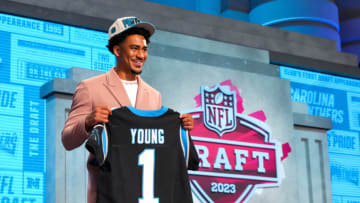 Alabama quarterback Bryce Young at the NFL Draft. (Kirby Lee-USA TODAY Sports)