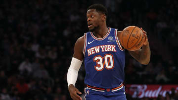 Julius Randle #30 of the New York Knicks in action against the Portland Trail Blazers(Photo by Jim McIsaac/Getty Images)